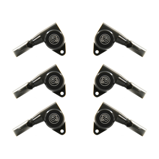 Planet Waves by D'addario PWAT-332L  auto-trim 3+3 fekete gitárhangoló kulcskészlet