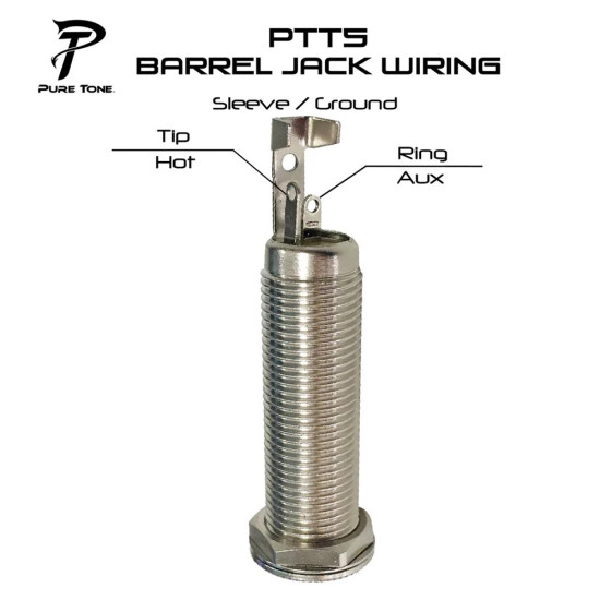 Pure Tone PTT5 Mono & Stereo 1/4″ Barrel Jack - Nickel