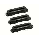 Seymour Duncan Pickup Cover Set for Hot Stack Strat - Black with Logo