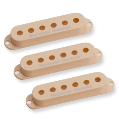 Seymour Duncan Pickup Cover Set for Strat - Cream with Logo
