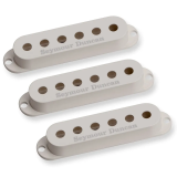 Seymour Duncan Pickup Cover Set for Strat - Parchment with Logo