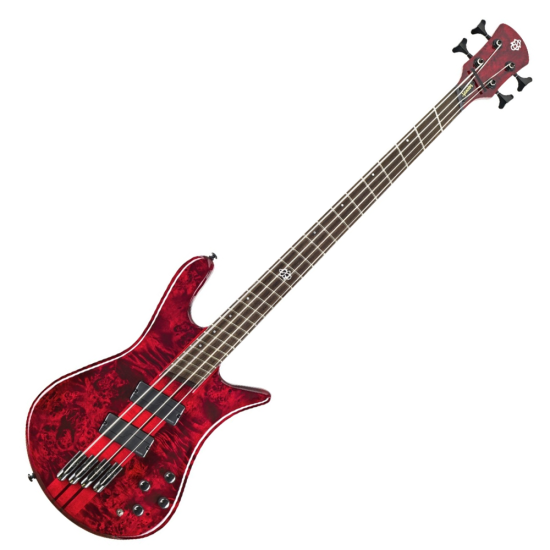 Spector NS Dimension MS 4 Inferno Red Gloss