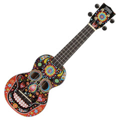 Mahalo MA1SK BK Art Series Soprano Ukulele Skull Black