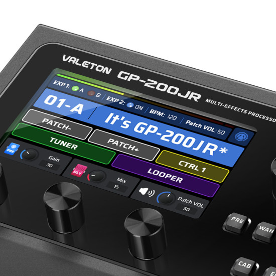 Valeton GP-200JR multi-effekt processzor pedál fekete