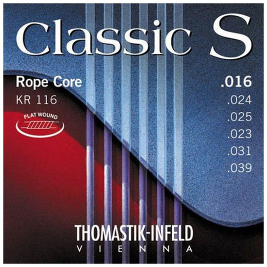 Thomastik KR116 016-039 Rope Core Classic S köszörült klasszikusgitár húrkészlet