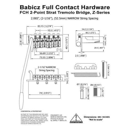 Babicz FCHZ2PTGD Stratocaster húrláb arany 2 pontos