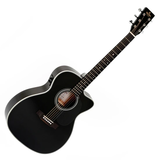 Sigma 000M-1E BK elektro-akusztikus gitár