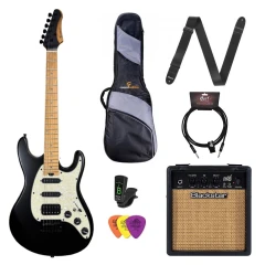 Craftsman by MT MSH-10 Onyx Black Satin elektromos gitárszett