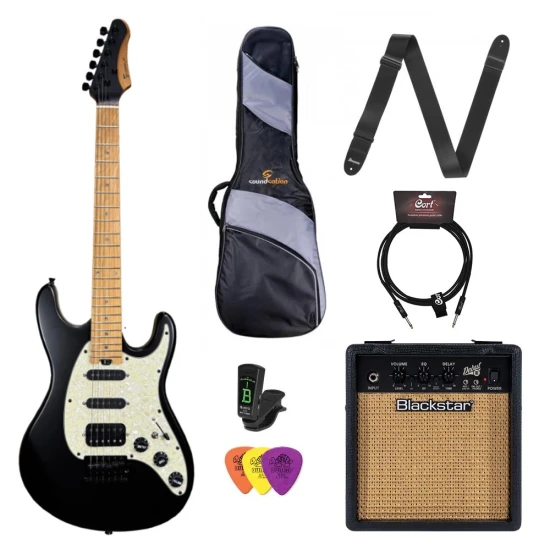 Craftsman by MT MSH-10 Onyx Black Satin elektromos gitárszett