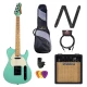 Craftsman by MT MTS-10 Seafoam Green Satin elektromos gitárszett