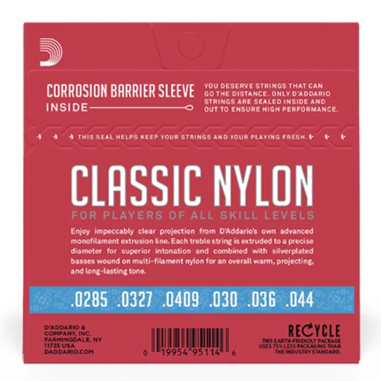 D'Addario EJ27H Hard Tension klasszikus gitárhúr