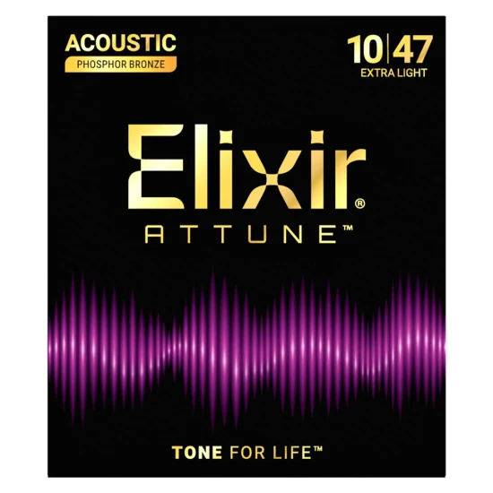 Elixir Phosphor Bronze Attune (21002) 10-47 Custom Light akusztikus húrkészlet