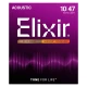 Elixir 80/20 Bronze NanoWeb 10-47(11002) Extra Light akusztikus húrkészlet
