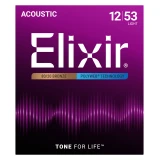 Elixir 80/20 Bronze PolyWeb 12-53 (11050) Custom Light akusztikus húrkészlet