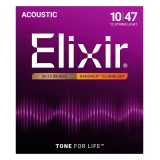 Elixir 80/20 Bronze NanoWeb 10-47(11152) 12 húros Light akusztikus húrkészlet