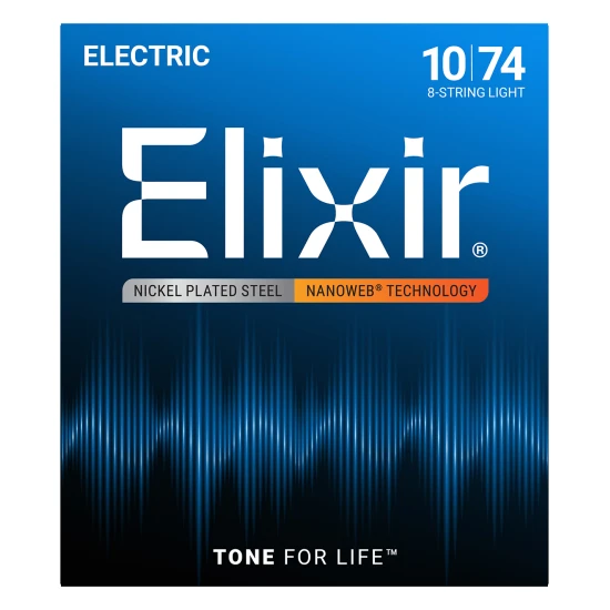 Elixir NanoWeb (12062) 10-74 8-String Light elektromos húrkészlet