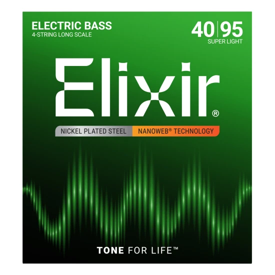 Elixir NanoWeb (14002) 40-95 Super Light basszusgitár húrkészlet