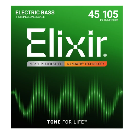 Elixir NanoWeb (14077) 045-105 Light/Medium basszusgitár húrkészlet