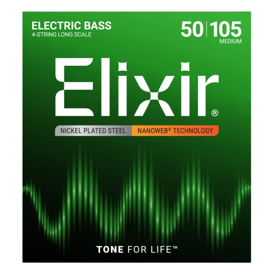 Elixir NanoWeb (14102) 50-105 Medium basszusgitár húrkészlet