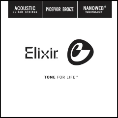 Elixir NanoWeb Phosphor Bronze akusztikus gitárhúr .022
