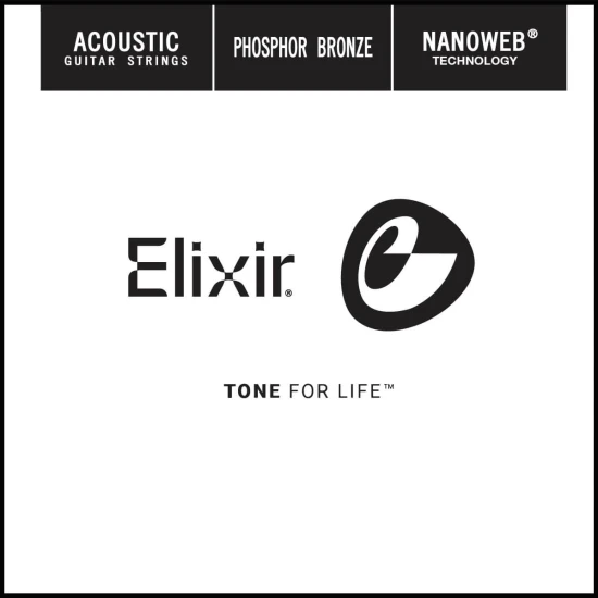 Elixir NanoWeb Phosphor Bronze akusztikus gitárhúr .030