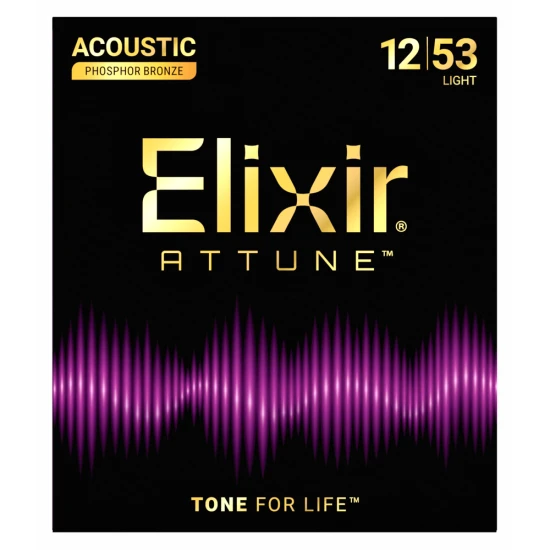 Elixir Phosphor Bronze Attune (21052) 12-53 Custom Light akusztikus húrkészlet