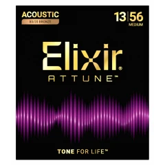 Elixir 80/20 Bronze Attune (23102) 13-56 Custom Light akusztikus húrkészlet