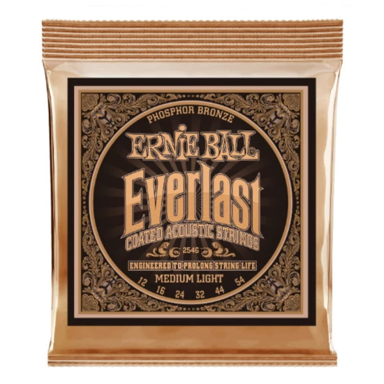 Ernie Ball 2546 Everlast Coated Phosphor Bronze 12-54 húrkészlet