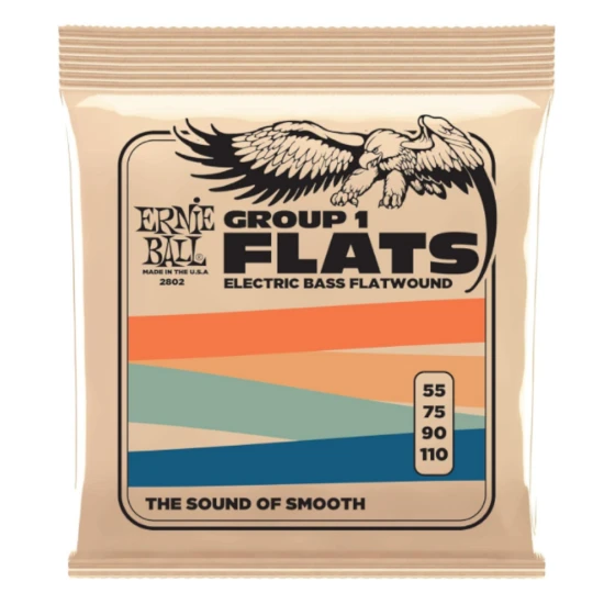 Ernie Ball 2802 Flatwound Bass Group I 55-110
