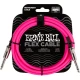 Ernie Ball 6413 Flexcable 3m gitárkábel  rózsaszín