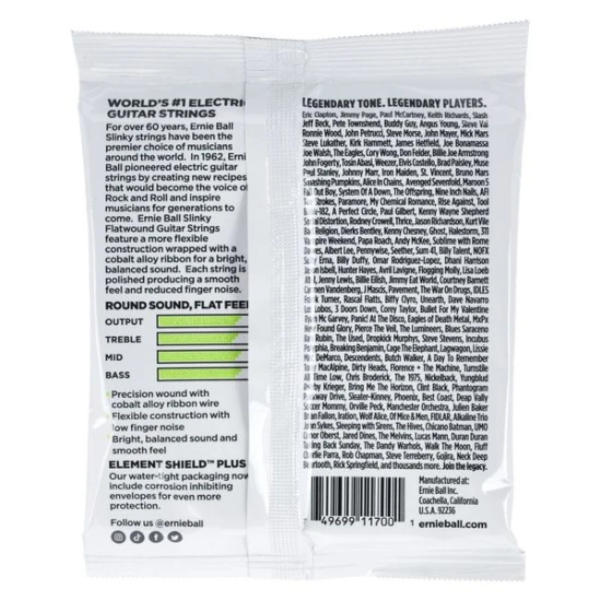 Ernie Ball 2591 Flatwound Regular Slinky 10-46