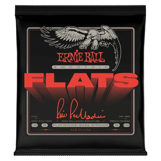 Ernie Ball 2749 Medium Pino Palladino Signature Smoothie Flats 43-108 húrkészlet