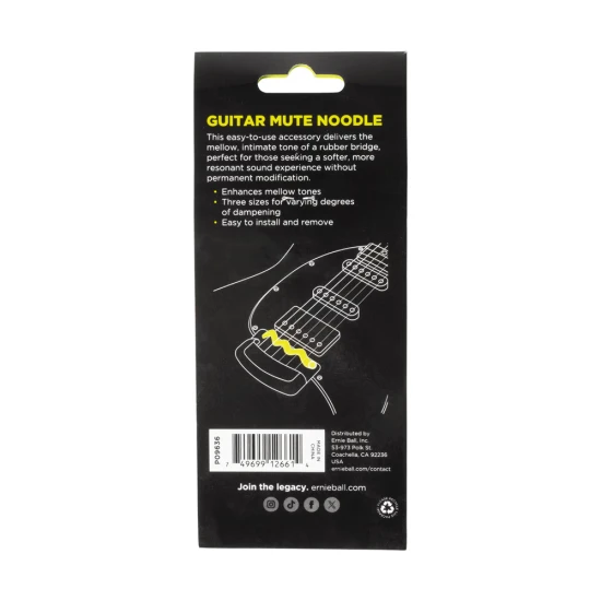 Ernie Ball 9636 Mute Noodle Rubber Bridge