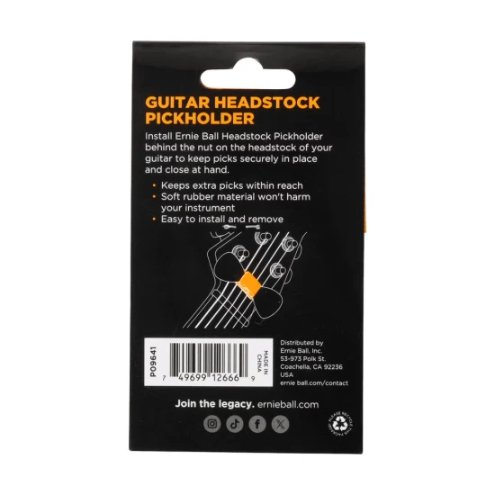 Ernie Ball 9641 Guitar Headstock Pick Holder pengető tartó