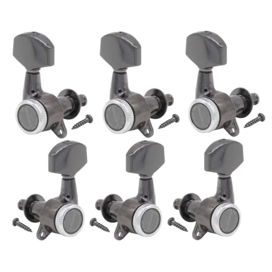 Gotoh SG381-01 MG-T 3L+3R Cosmo Black satus gitár hangolókulcs készlet