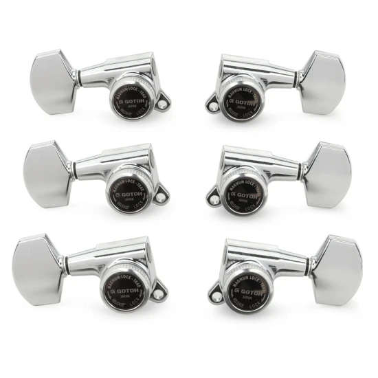 Gotoh SG381-01 MG-T 3L+3R Chrome satus gitár hangolókulcs készlet