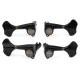 Gotoh GB707-4 2L2R Black basszusgitár hangolókulcs