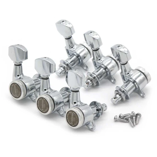 Gotoh SG381-07 MG-T 3L+3R Chrome satus gitár hangolókulcs készlet