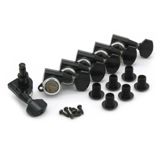 Gotoh SG381-07 MG-T 6L Black satus gitár hangolókulcs készlet