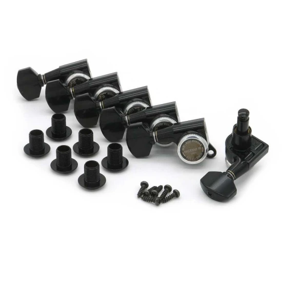 Gotoh SG381-07 MG-T 6R Black satus gitár hangolókulcs készlet