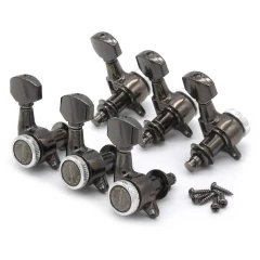 Gotoh SG381-07 MG-T 3L+3R Cosmo Black satus gitár hangolókulcs készlet