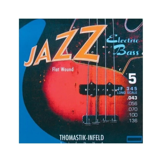 Thomastik JF345 43-136 köszörült 5 húros basszusgitár húr