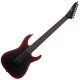 LTD M-7 BARITONE BLACK METAL II Black Redburst Satin