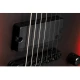 LTD EXL-7 BARITONE BLACK METAL Black Redburst Satin