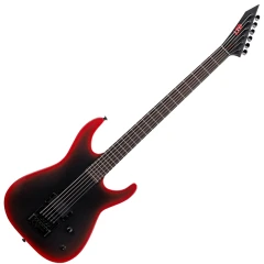 LTD M-6 BARITONE ET BLACK METAL II Black Redburst Satin