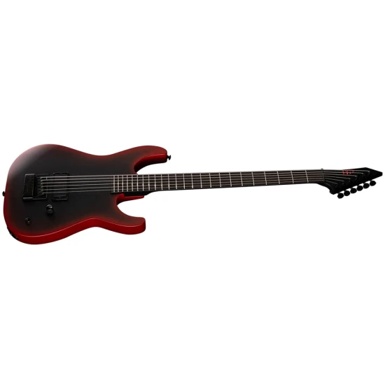 LTD M-6 BARITONE ET BLACK METAL II Black Redburst Satin