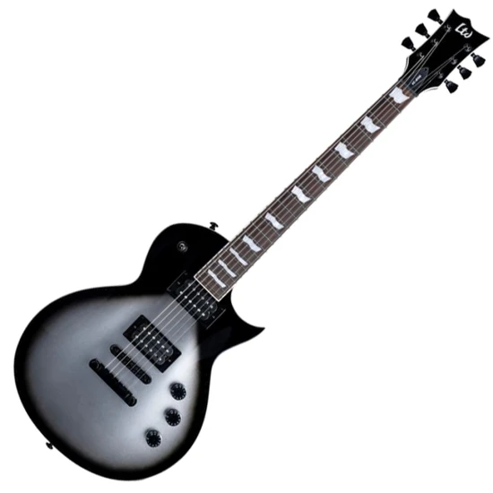LTD EC-256 Silver Sunburst Teardrop