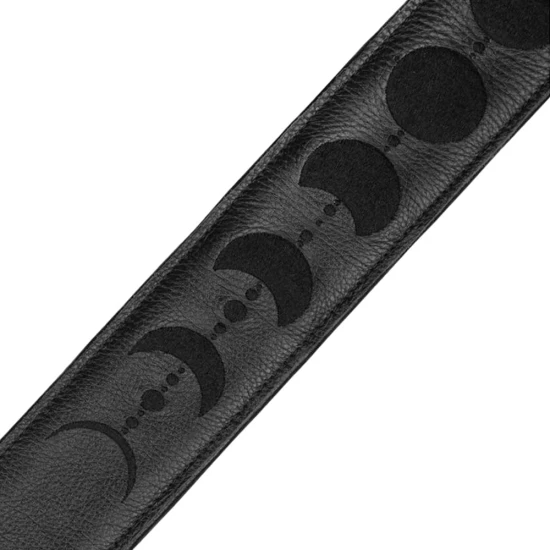 Levys MG317MP-BLK-BLK Moon Phases bőr gitárheveder