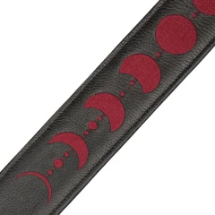 Levys MG317MP-BLK-BRG Moon Phases bőr gitárheveder