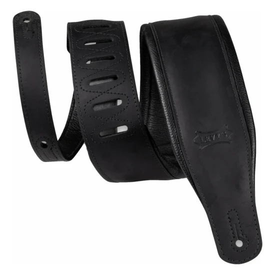 Levys PM32BH-BLK Like Butter bőr gitárheveder fekete